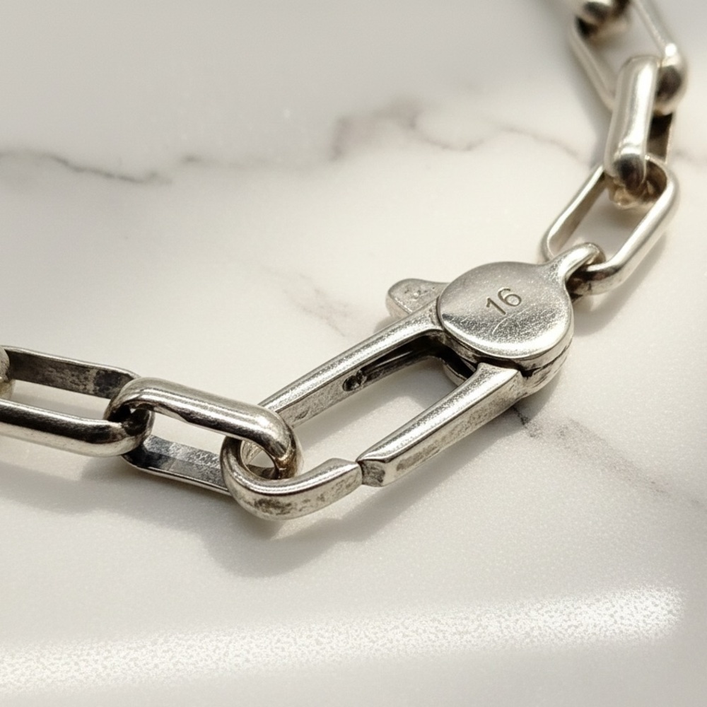 Authentic Gucci Interlocking G Sterling Silver Pe… - image 5